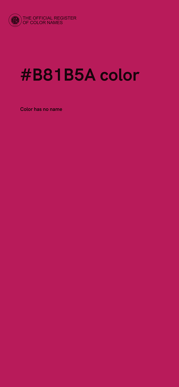 #B81B5A color image