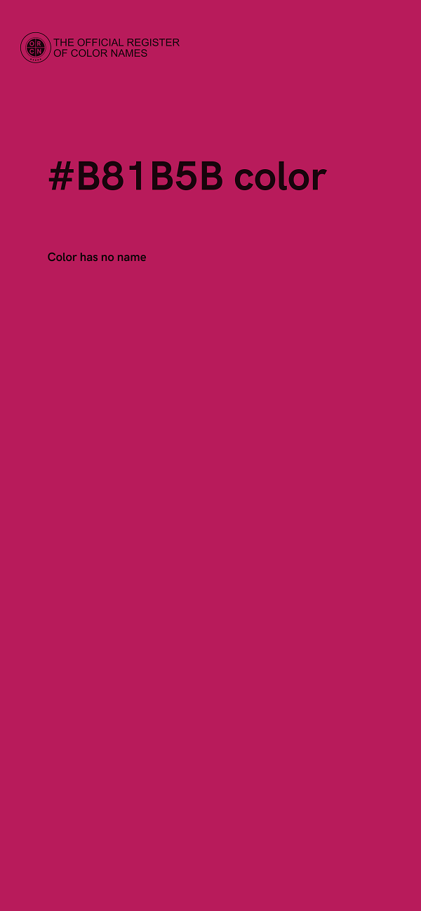 #B81B5B color image