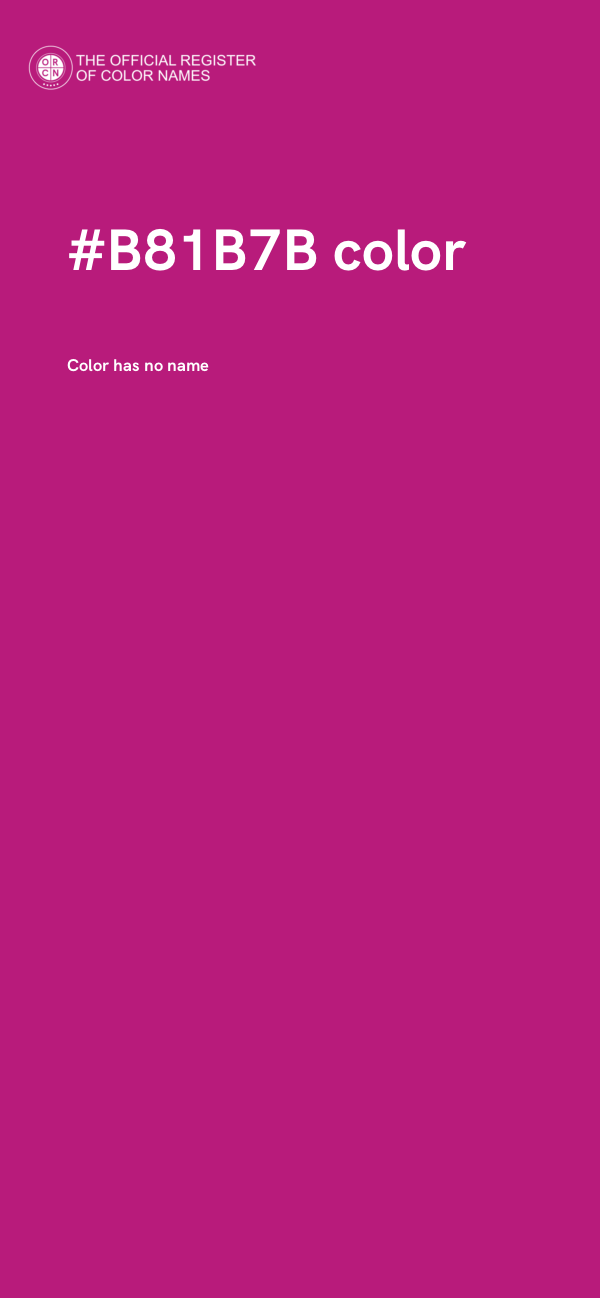 #B81B7B color image