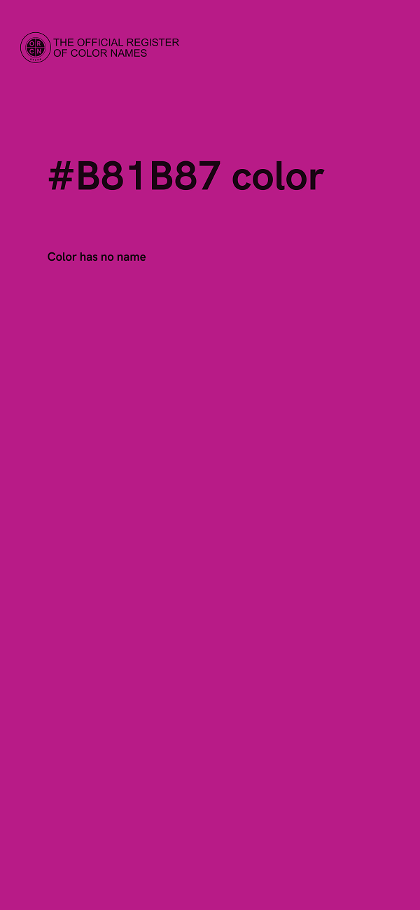 #B81B87 color image