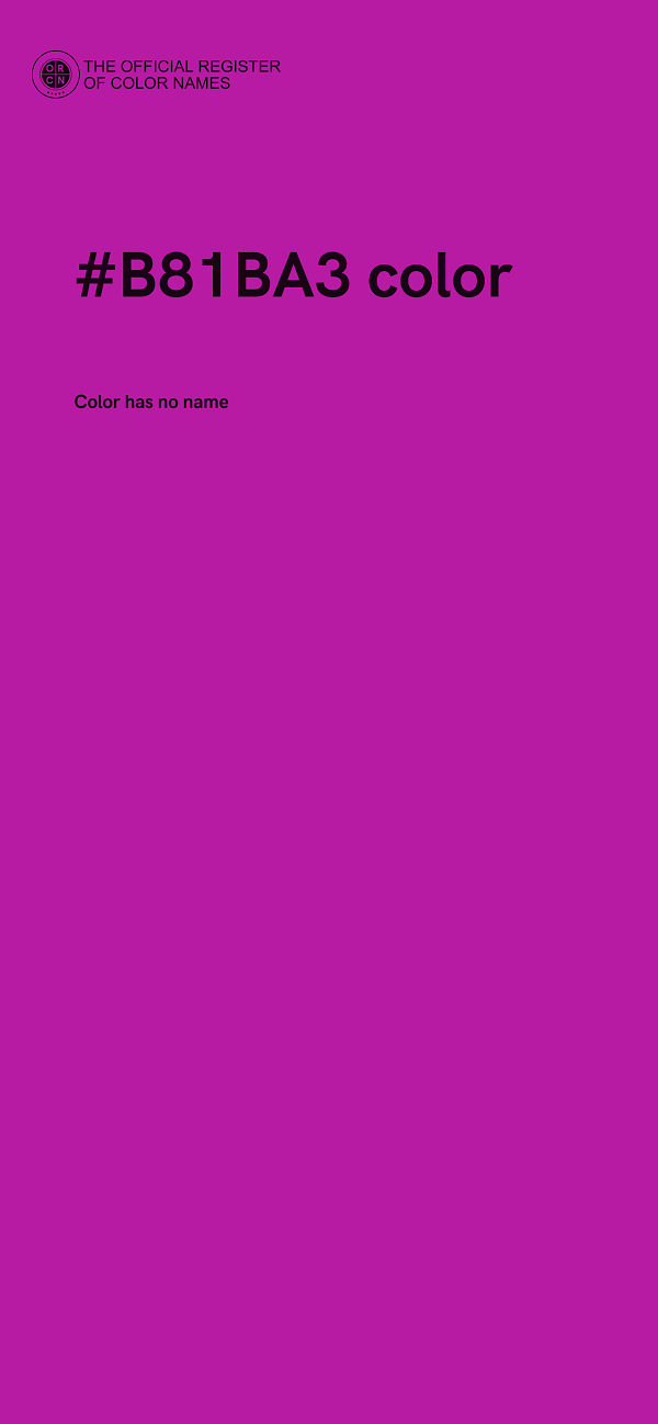 #B81BA3 color image