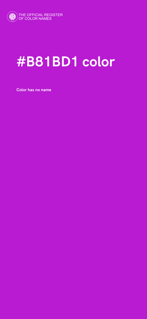 #B81BD1 color image