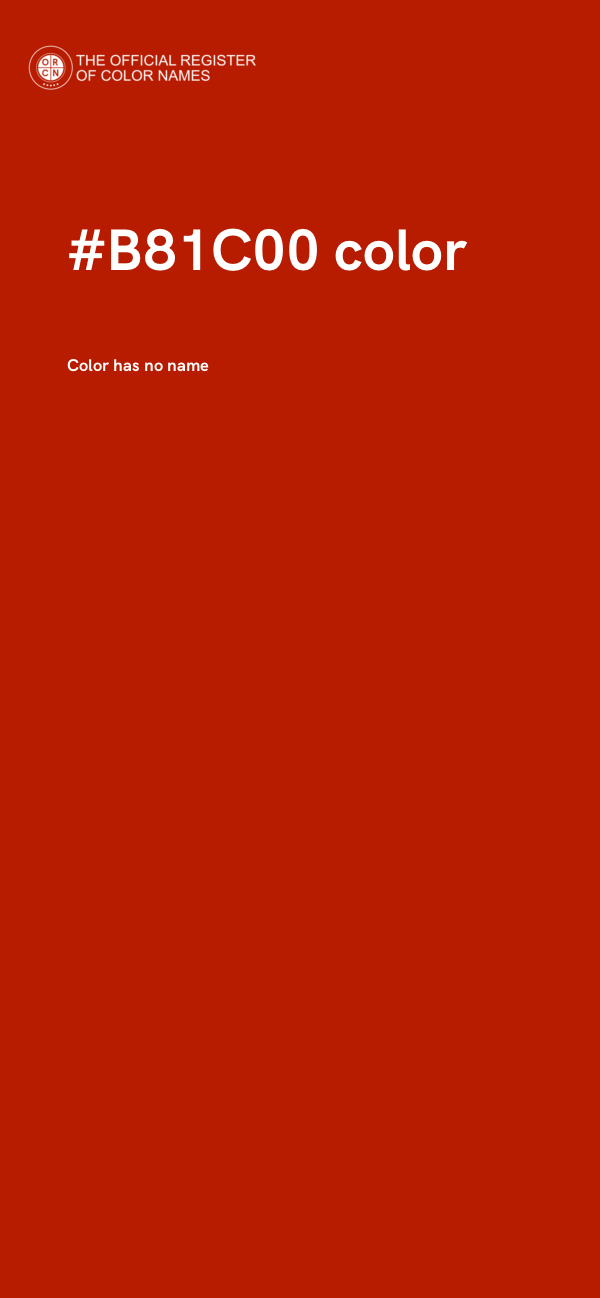 #B81C00 color image