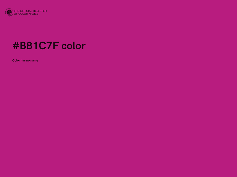 #B81C7F color image