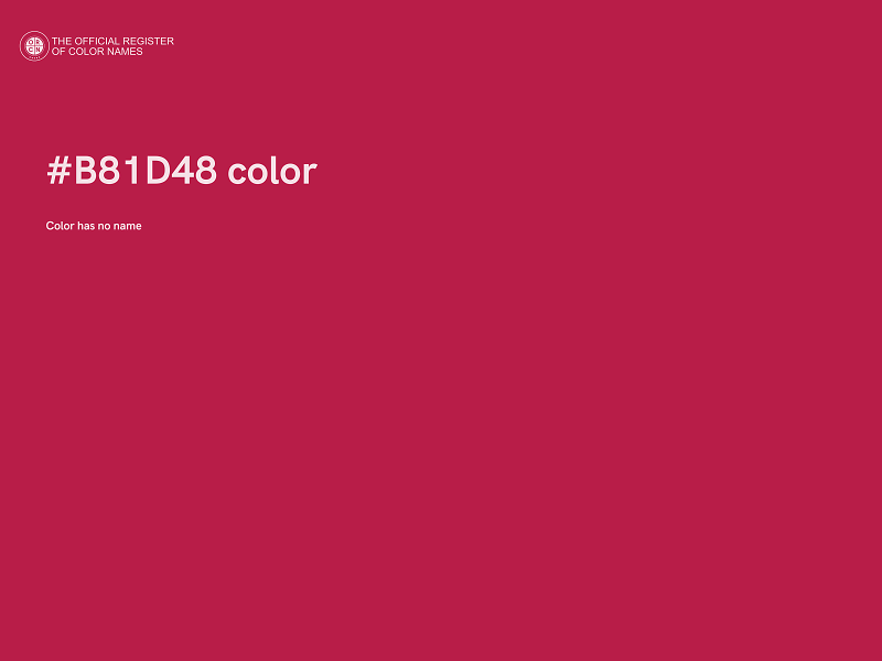 #B81D48 color image