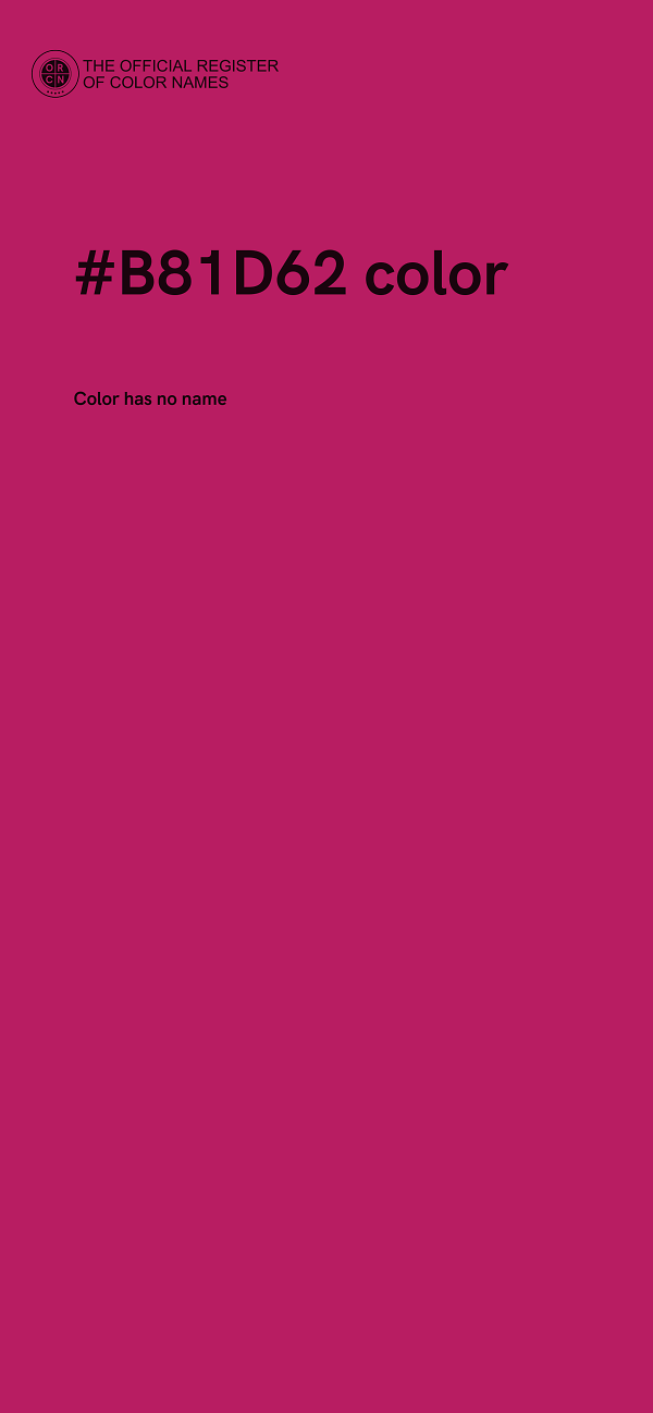 #B81D62 color image