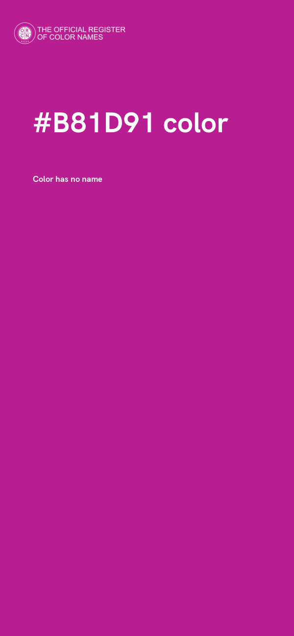 #B81D91 color image