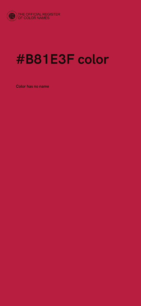 #B81E3F color image