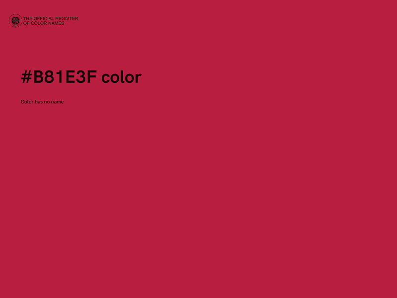 #B81E3F color image