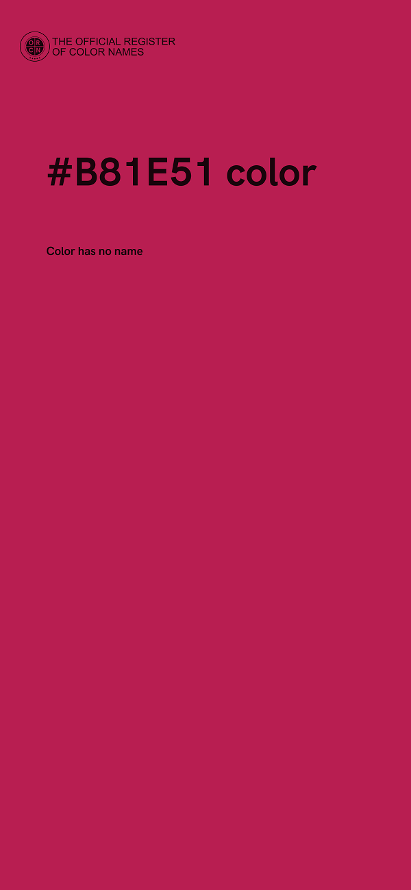 #B81E51 color image