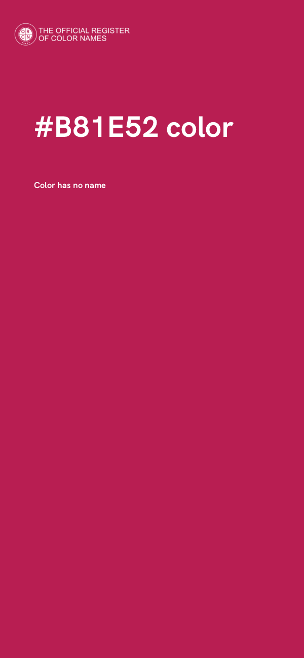 #B81E52 color image