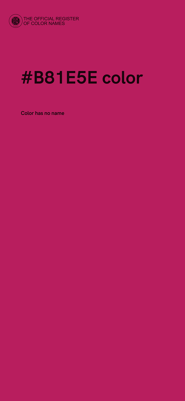 #B81E5E color image