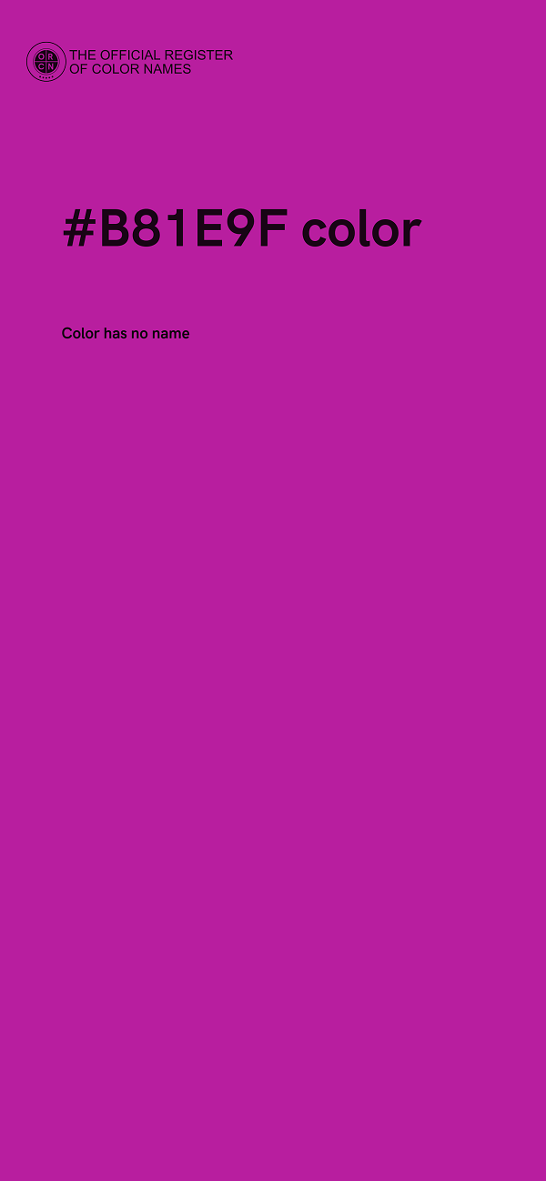 #B81E9F color image