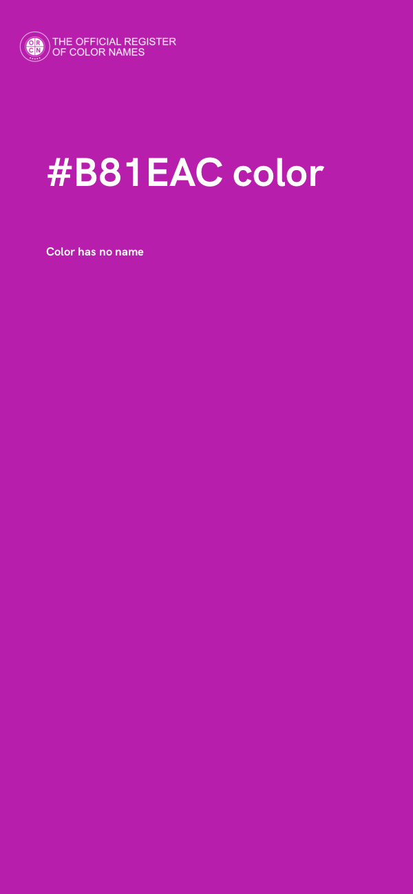 #B81EAC color image