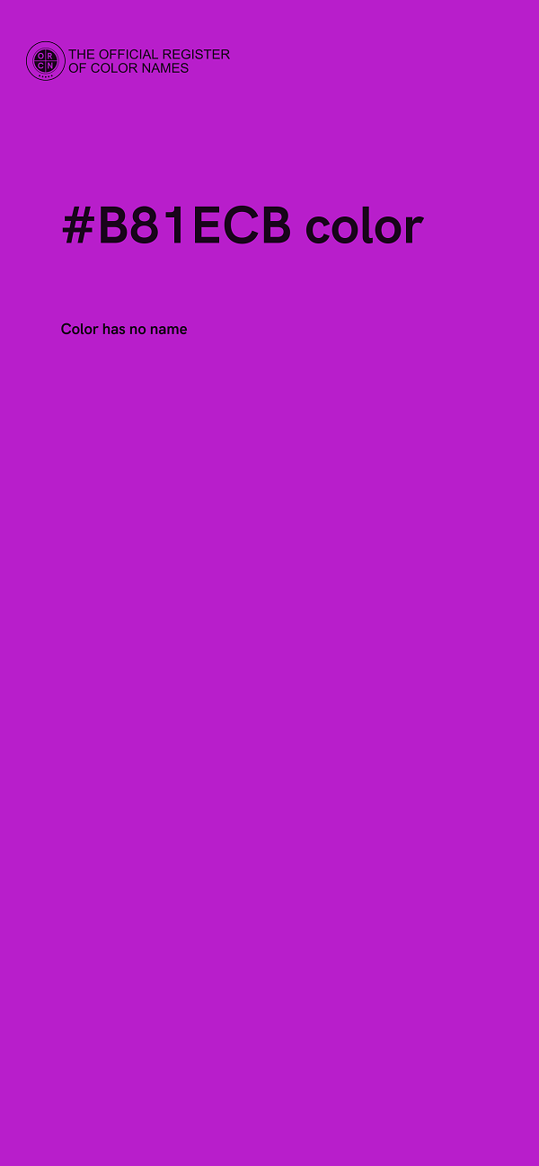 #B81ECB color image
