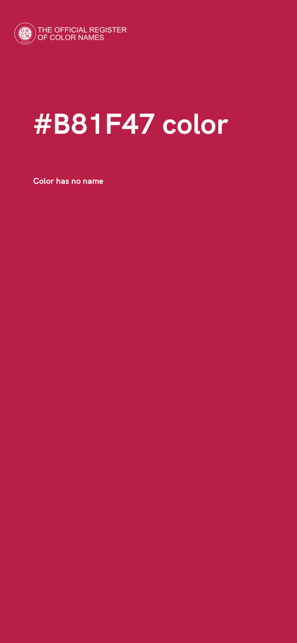 #B81F47 color image