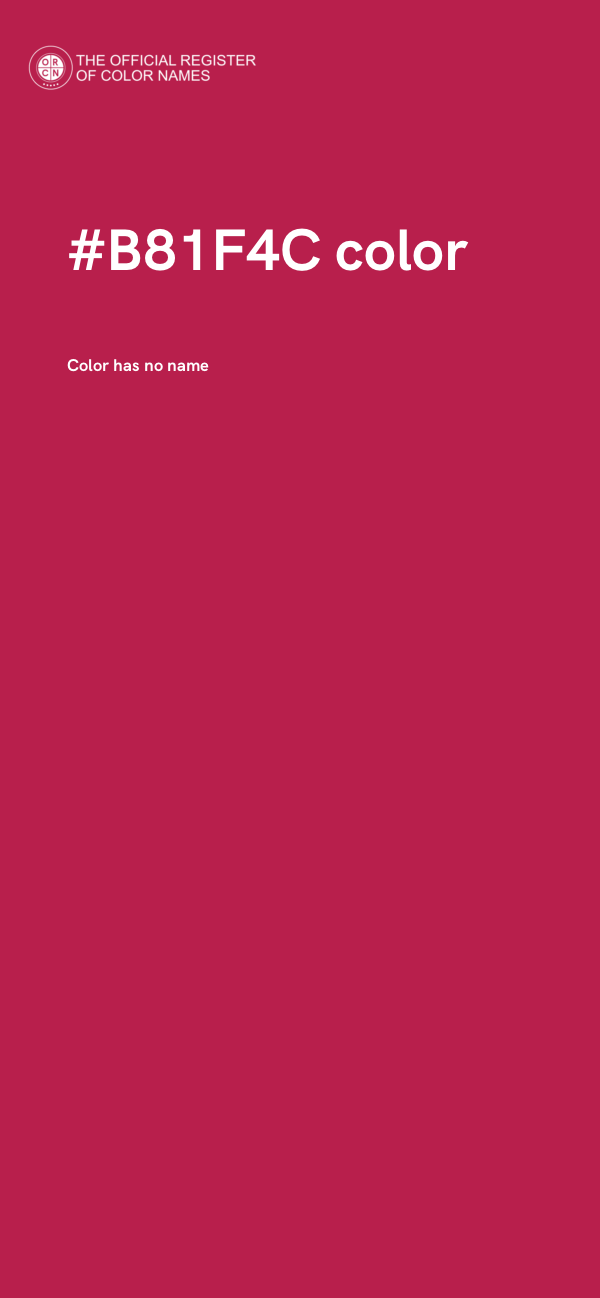 #B81F4C color image
