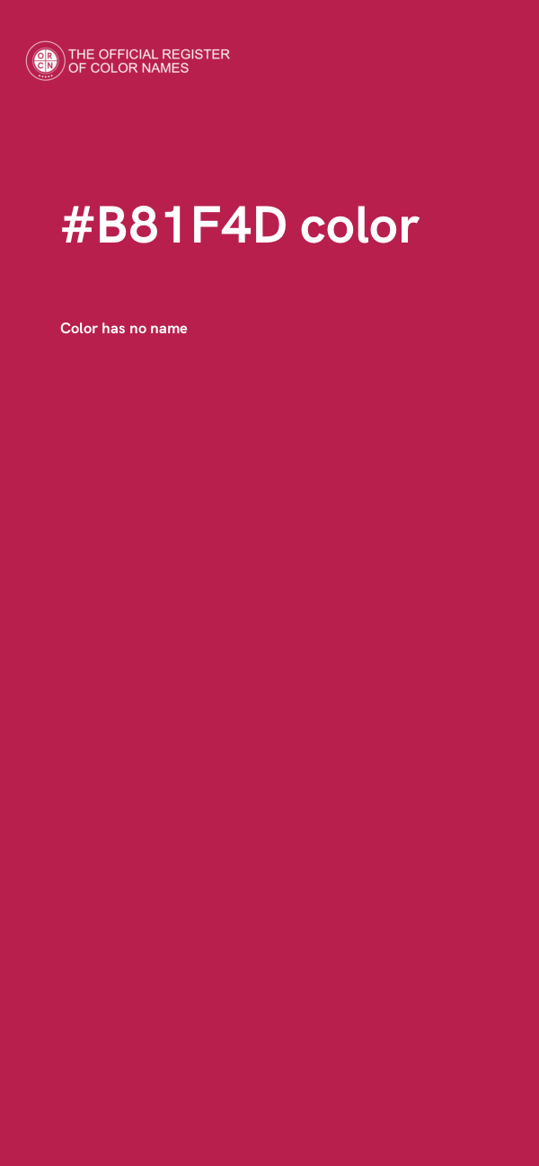 #B81F4D color image