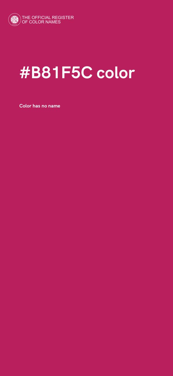 #B81F5C color image