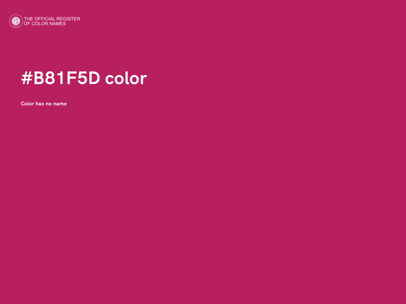 #B81F5D color image