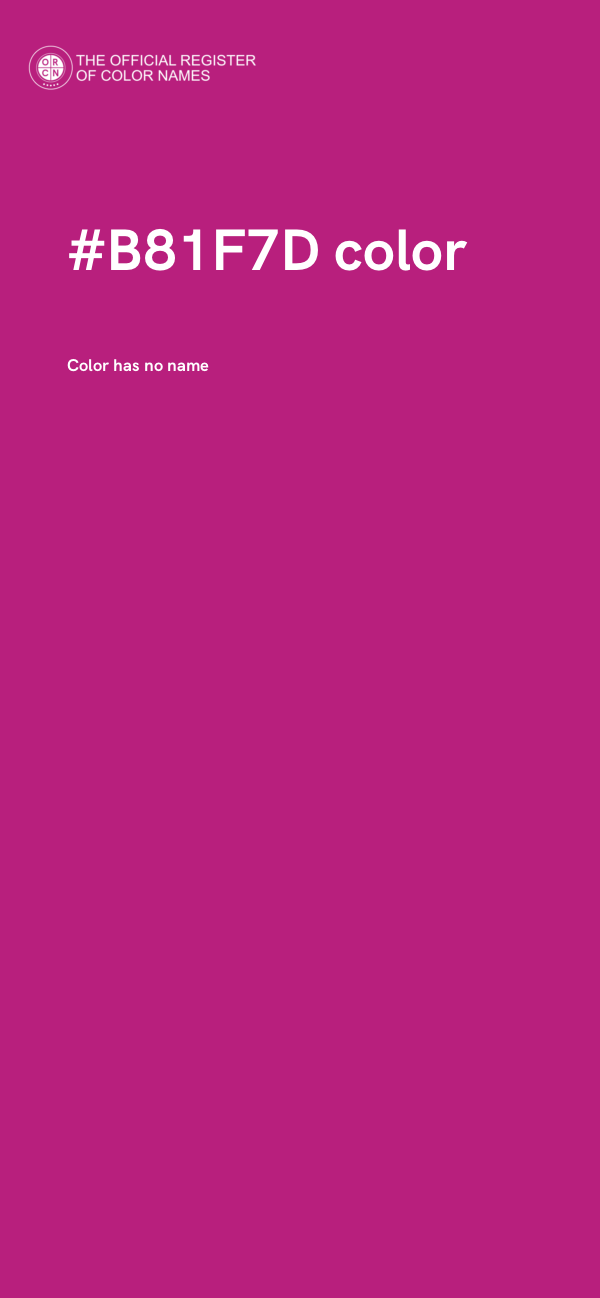 #B81F7D color image