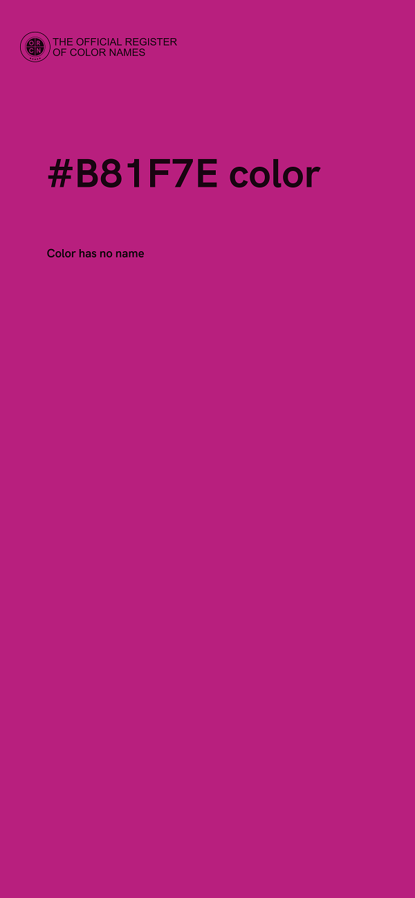 #B81F7E color image