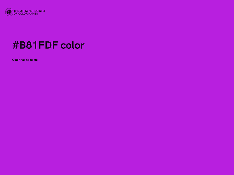 #B81FDF color image