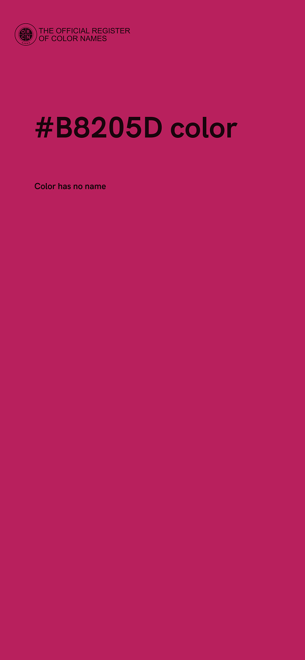 #B8205D color image