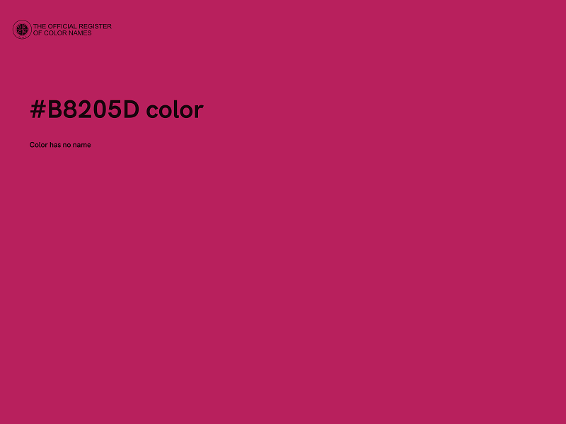 #B8205D color image