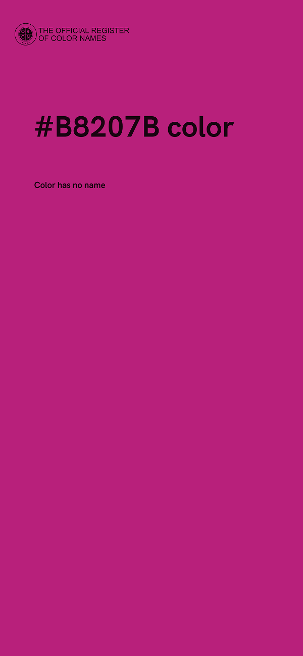 #B8207B color image