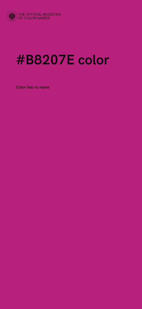 #B8207E color image