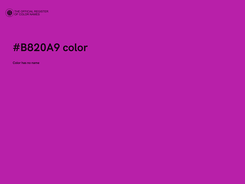 #B820A9 color image