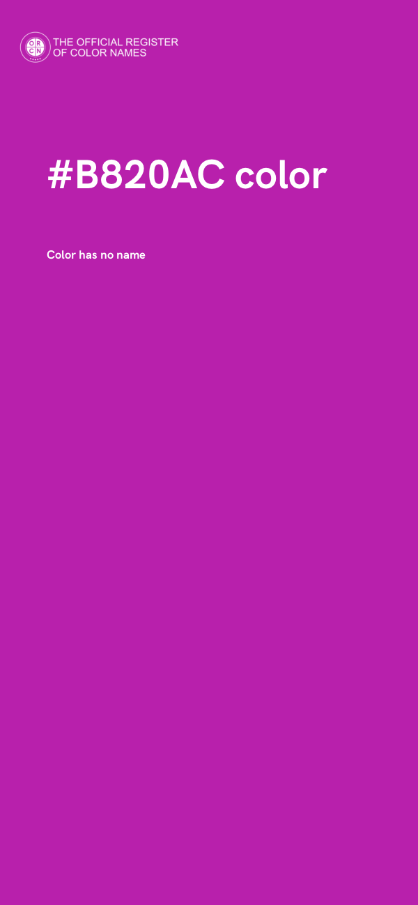 #B820AC color image