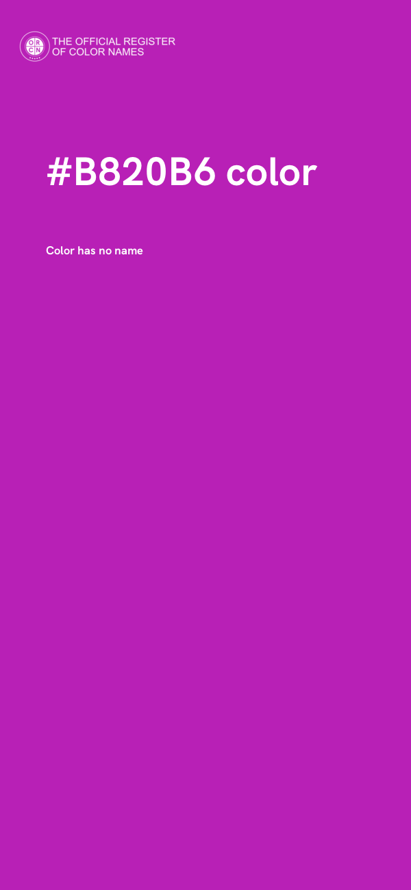 #B820B6 color image
