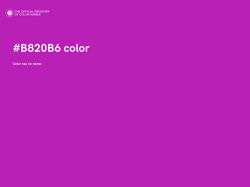 #B820B6 color image