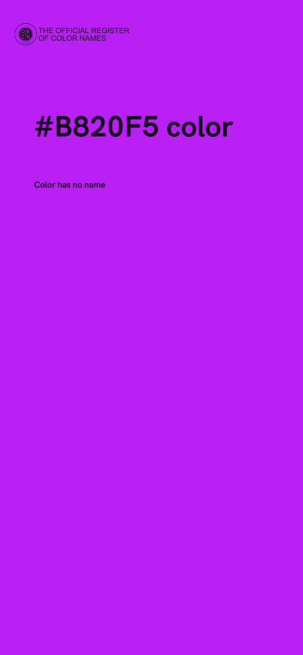 #B820F5 color image