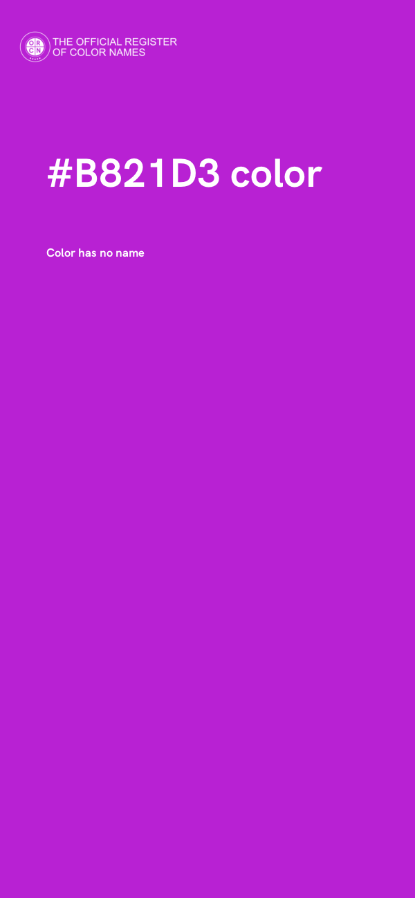 #B821D3 color image