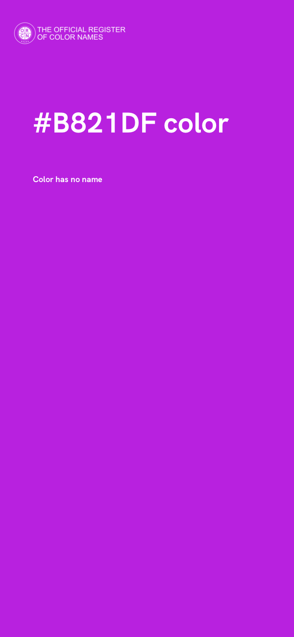 #B821DF color image