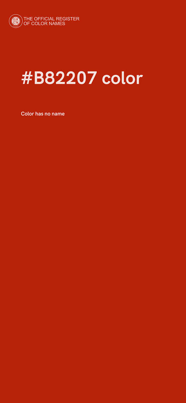 #B82207 color image