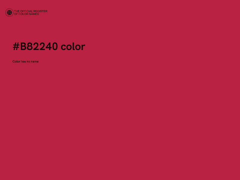 #B82240 color image