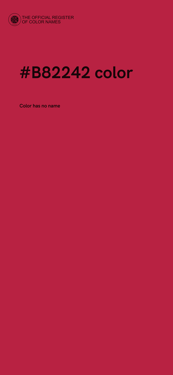 #B82242 color image