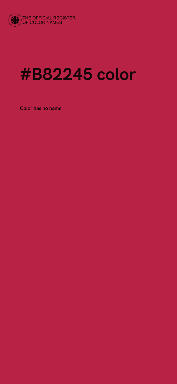 #B82245 color image