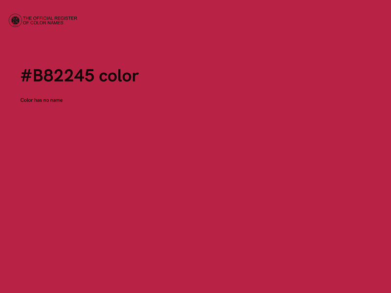 #B82245 color image