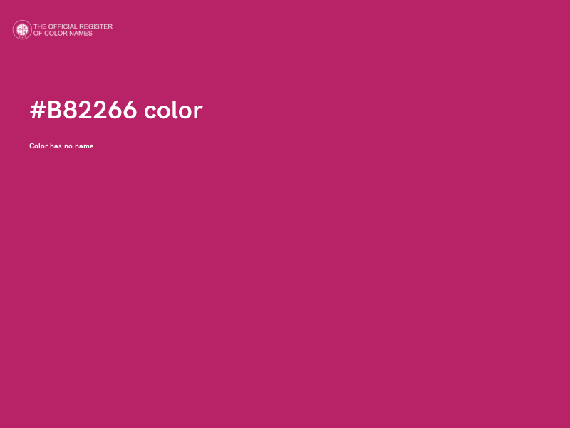 #B82266 color image