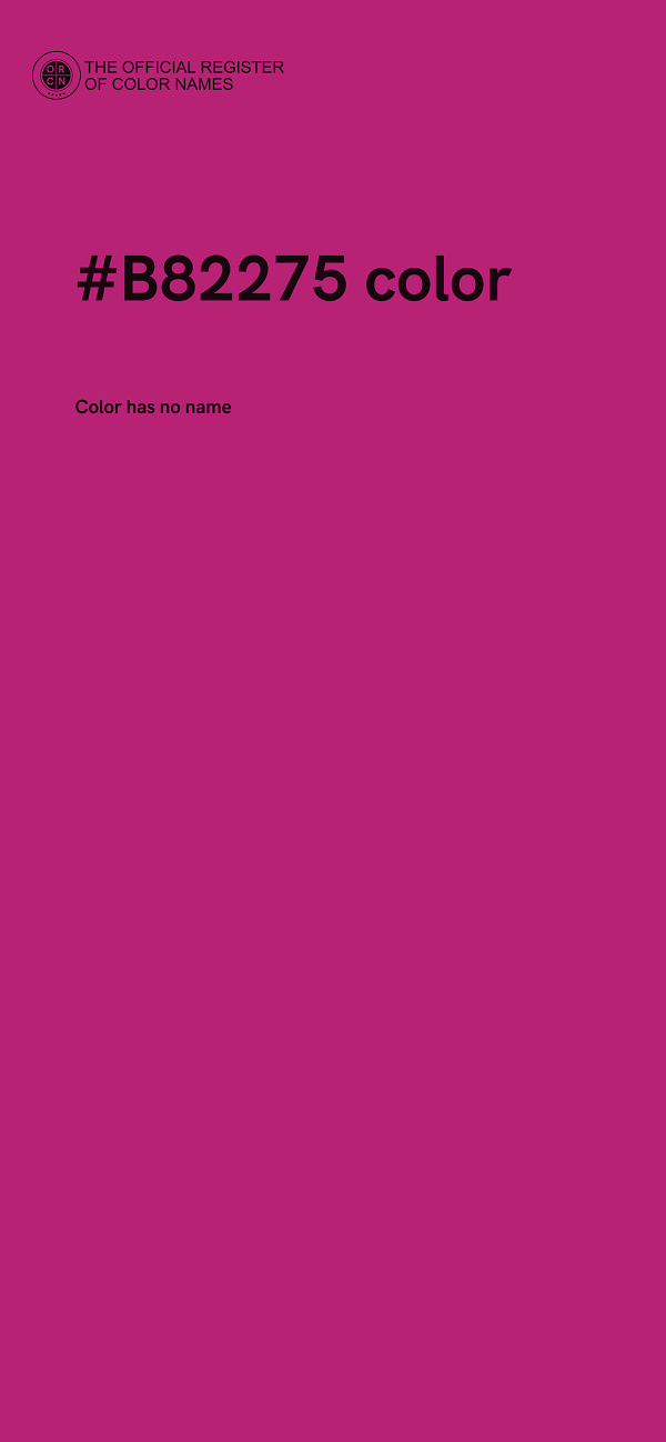 #B82275 color image