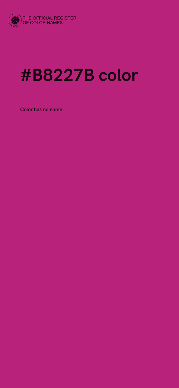 #B8227B color image