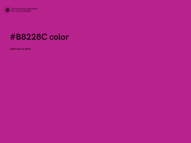 #B8228C color image
