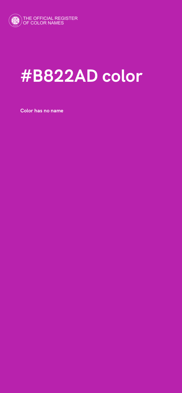 #B822AD color image