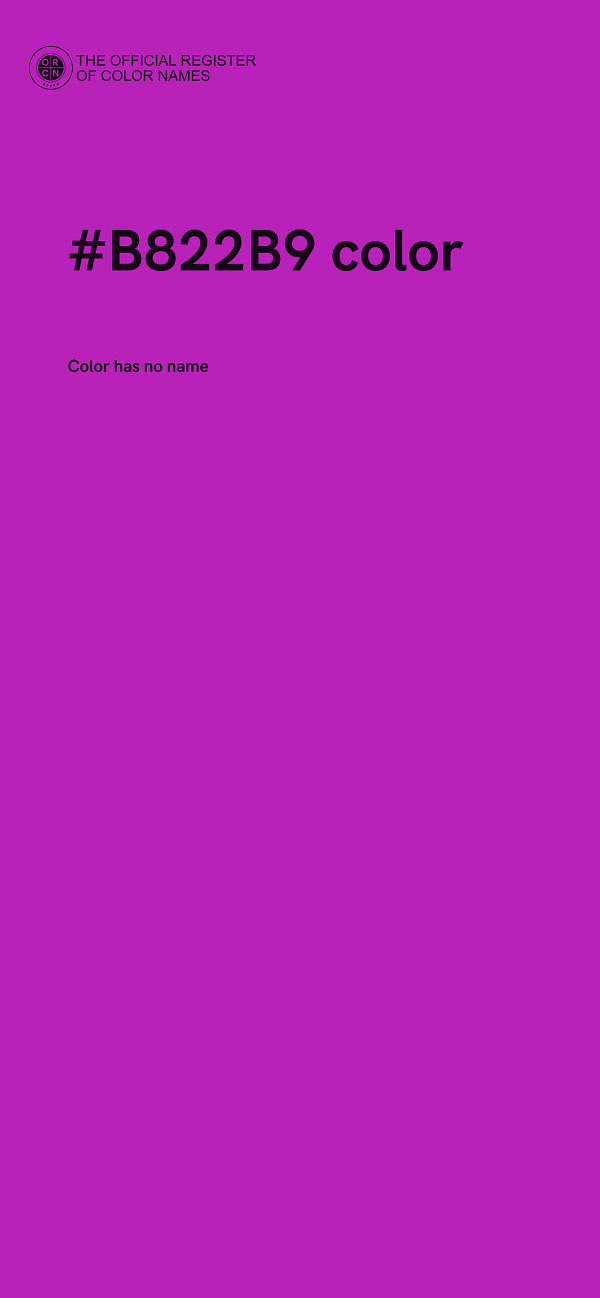 #B822B9 color image