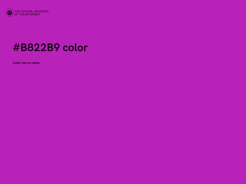 #B822B9 color image